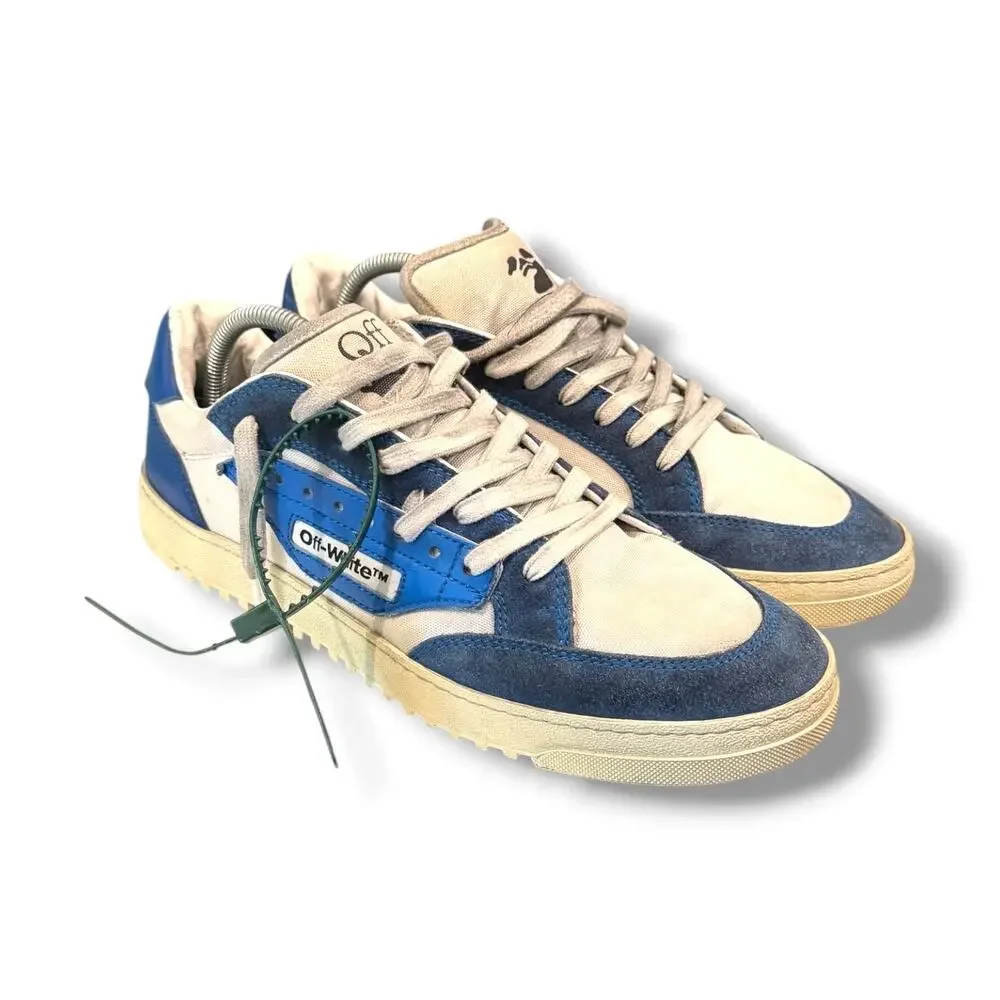 Off-White 5.0 Low Vintage Finish ‘Cobalt’ Sneaker | Size 43EU(10US)